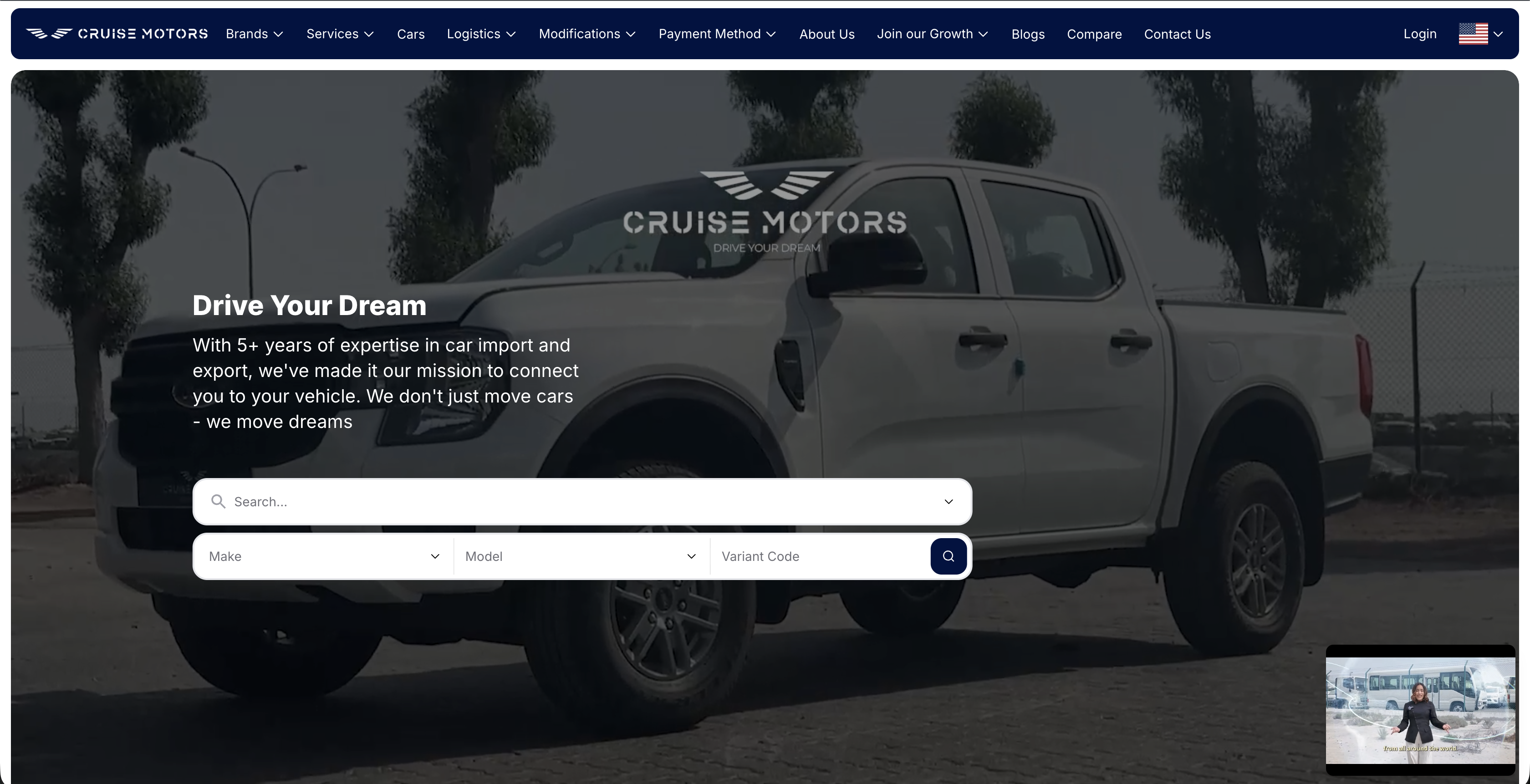 Cruise Motors – Global Vehicle Export & Automotive Marketplace