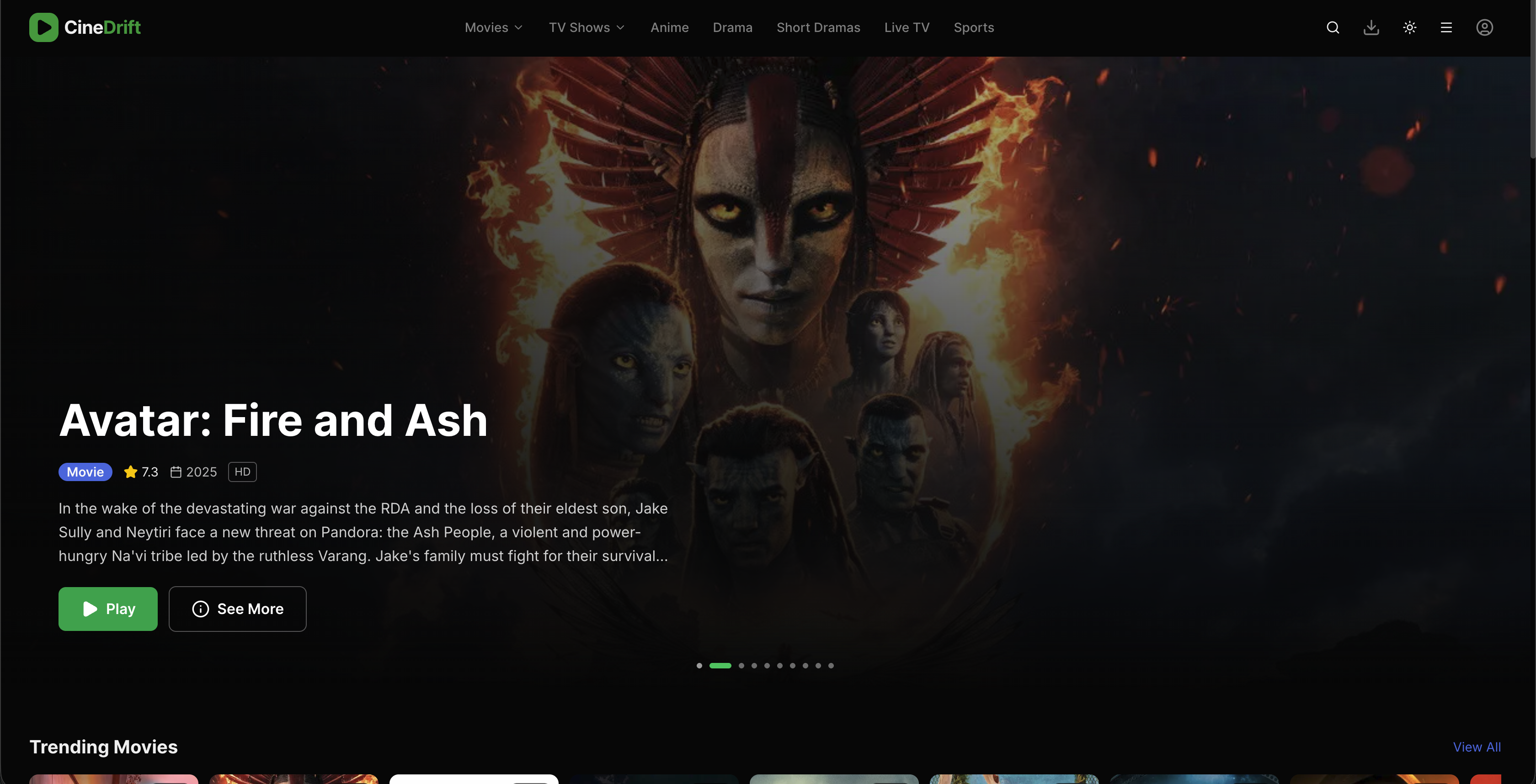 CineDrift - Movie and Sport Streaming